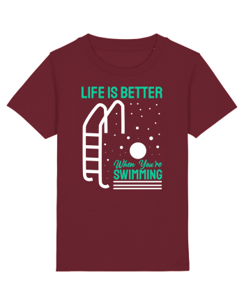 pentru pasionații de înot - Life is Better When You are Swimming Burgundy