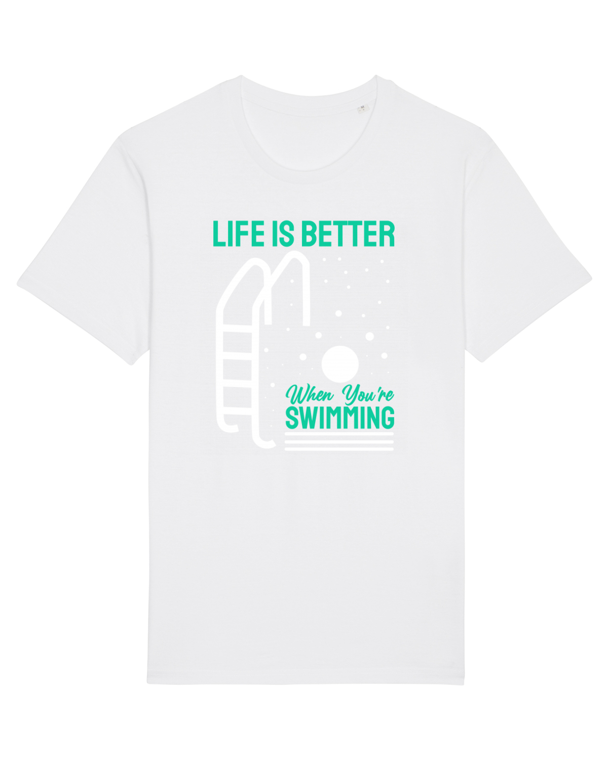Tricou mânecă scurtă Unisex Rocker White