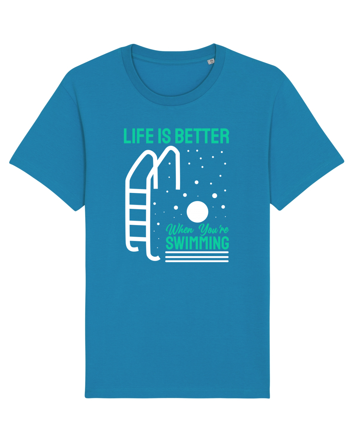 Tricou mânecă scurtă Unisex Rocker Azur