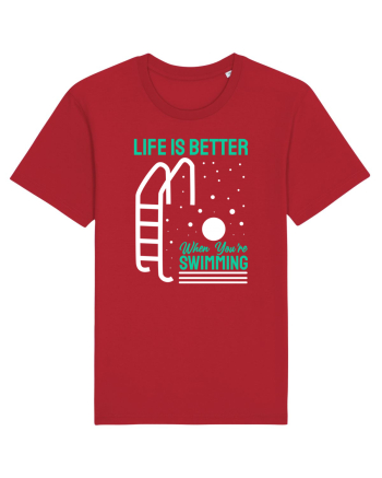 pentru pasionații de înot - Life is Better When You are Swimming Red