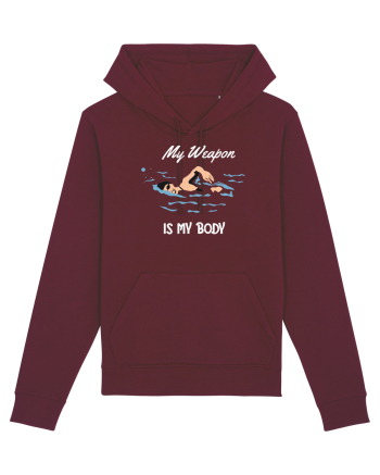 pentru pasionații de înot - My Weapon is My Body Burgundy