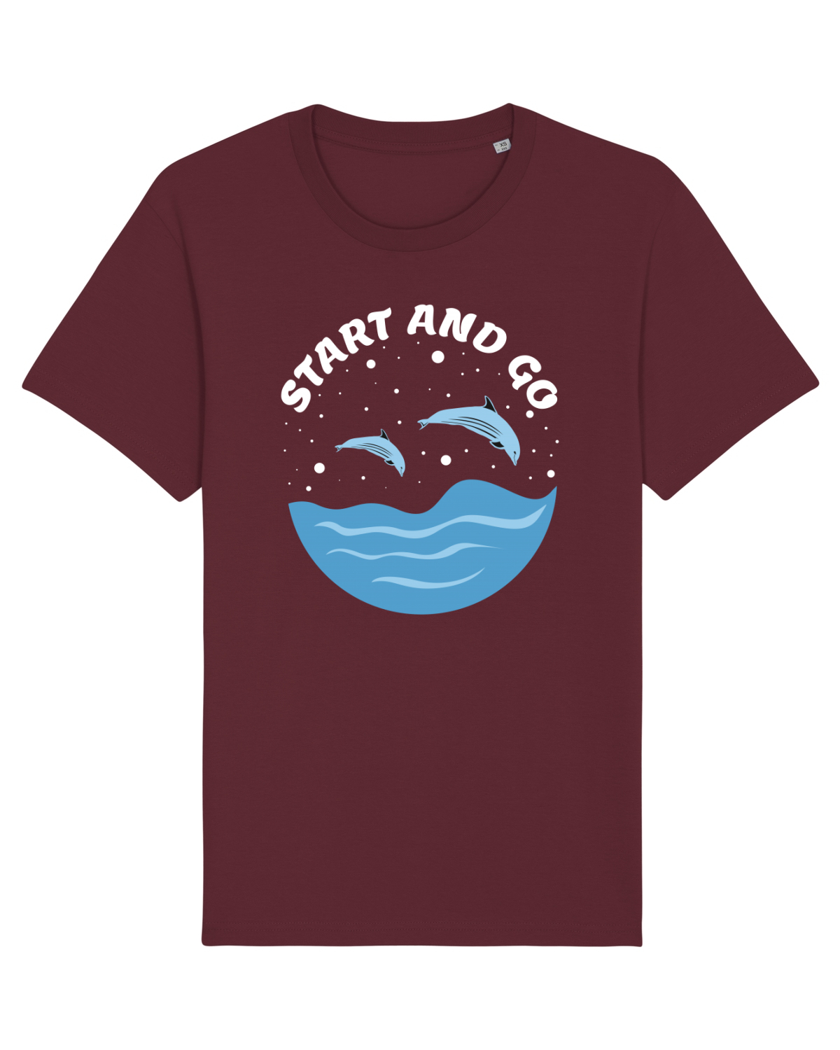 Tricou mânecă scurtă Unisex Rocker Burgundy
