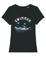 pentru pasionații de înot - Swimmer Tricou mânecă scurtă guler larg fitted Damă Expresser