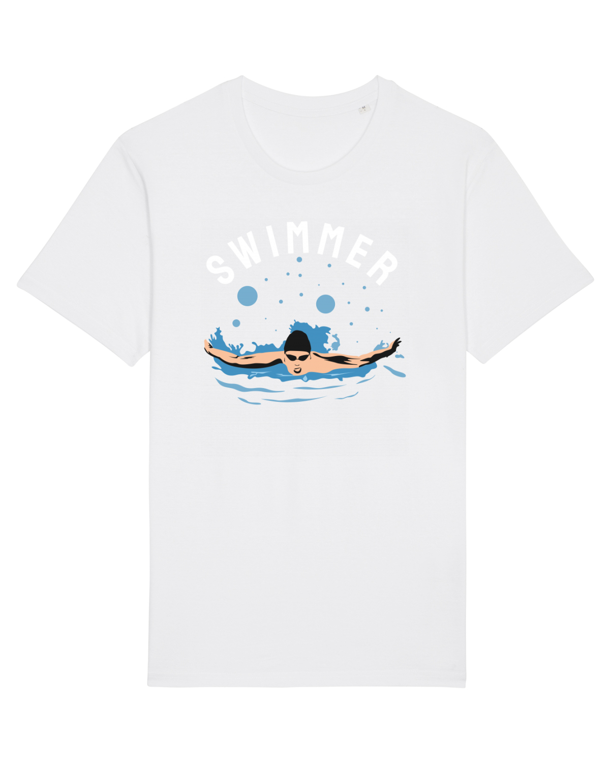 Tricou mânecă scurtă Unisex Rocker White