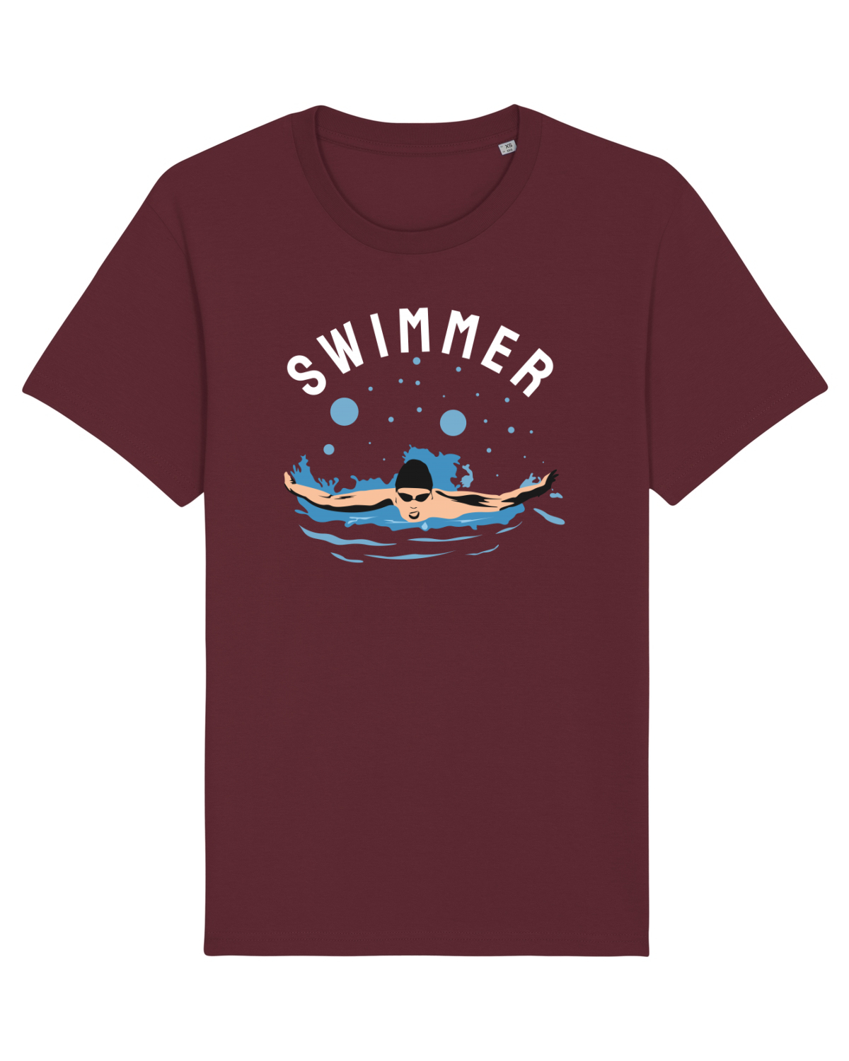 Tricou mânecă scurtă Unisex Rocker Burgundy