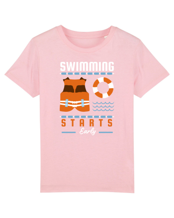 pentru pasionații de înot - Swimming Starts Early Cotton Pink
