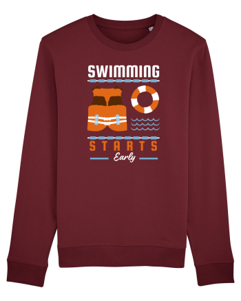 pentru pasionații de înot - Swimming Starts Early Burgundy