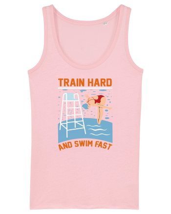 pentru pasionații de înot - Train Hard and Swim Fast Cotton Pink