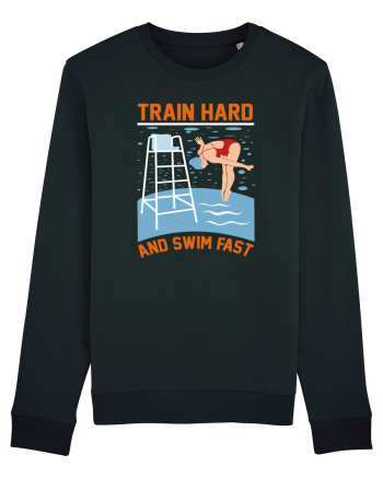 pentru pasionații de înot - Train Hard and Swim Fast Black