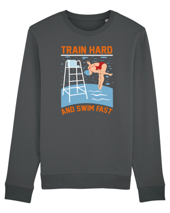 pentru pasionații de înot - Train Hard and Swim Fast Anthracite