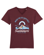 When the Ice Caps Melt, Swimmers Will Rule the World 2 Tricou mânecă scurtă guler V Bărbat Presenter