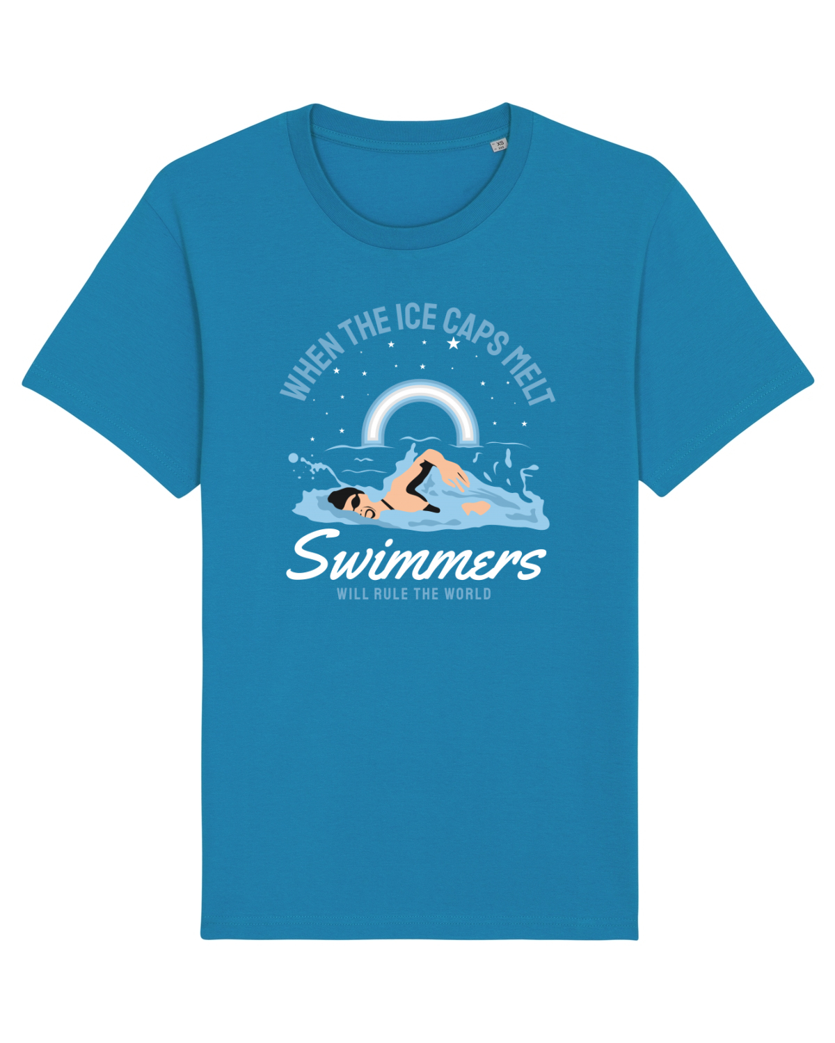 Tricou mânecă scurtă Unisex Rocker Azur