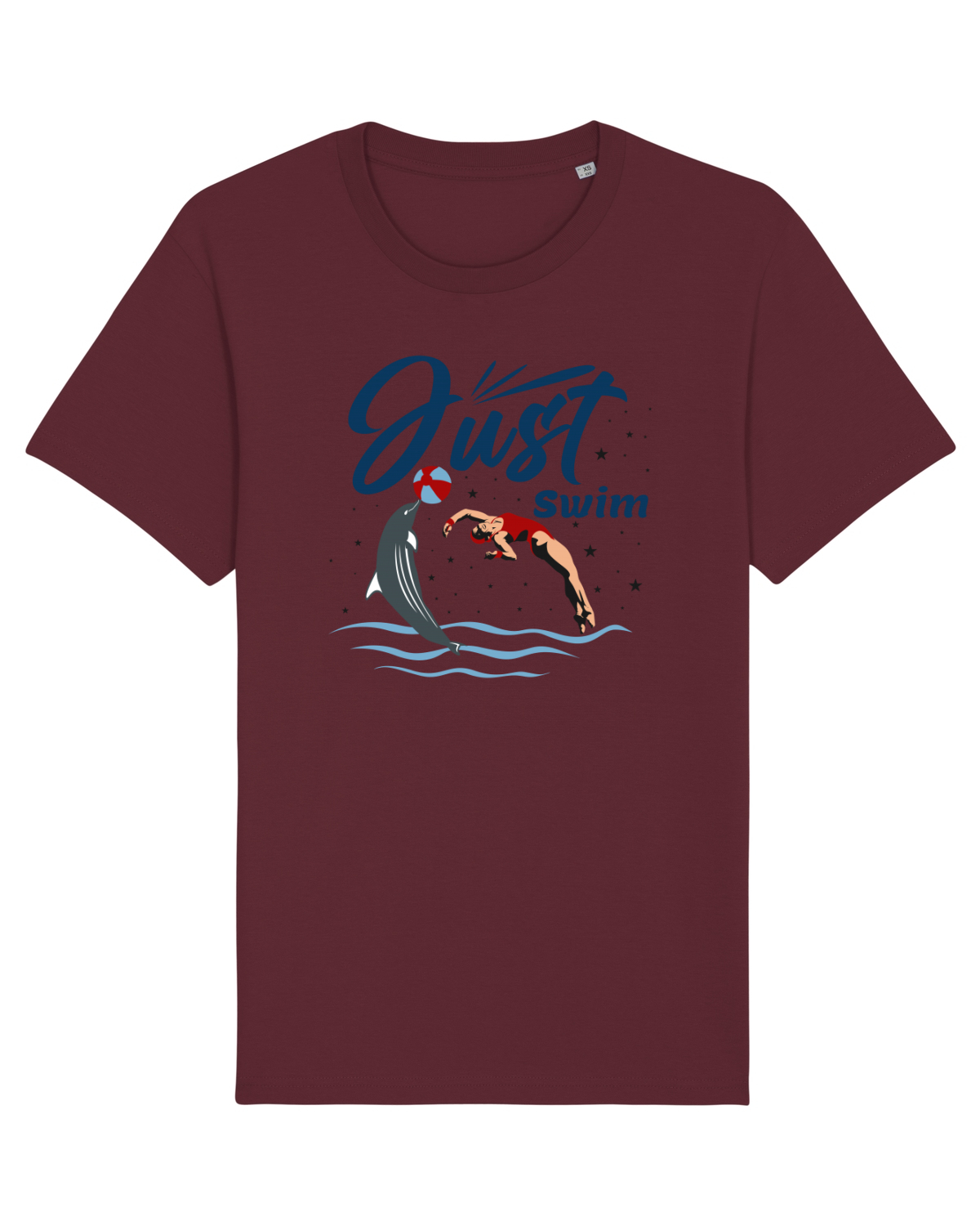 Tricou mânecă scurtă Unisex Rocker Burgundy