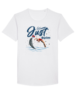 pentru pasionații de înot - Just Swim Tricou mânecă scurtă guler larg Bărbat Skater