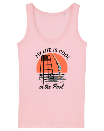 pentru pasionații de înot - My Life is Cool in the Pool Cotton Pink