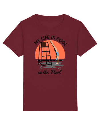 pentru pasionații de înot - My Life is Cool in the Pool Burgundy