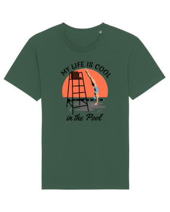 pentru pasionații de înot - My Life is Cool in the Pool Bottle Green