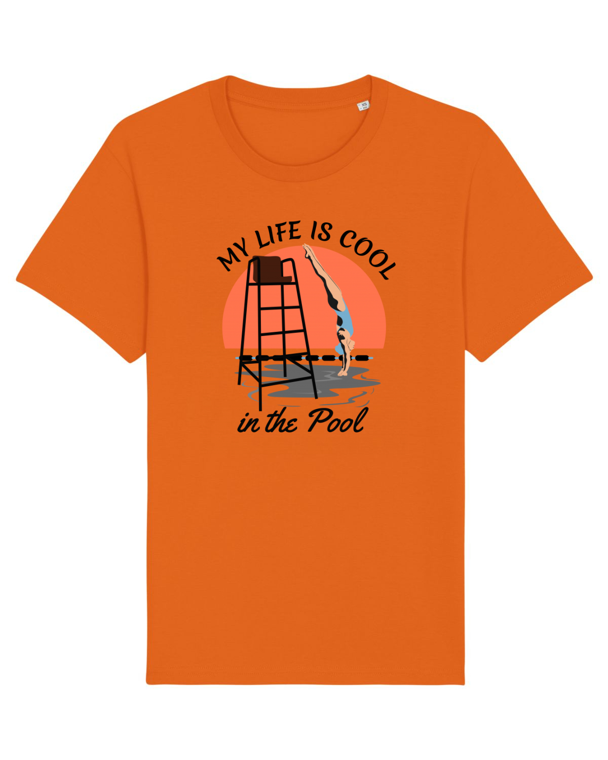Tricou mânecă scurtă Unisex Rocker Bright Orange