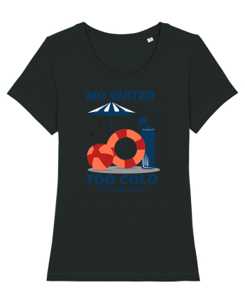 pentru pasionații de înot - No Water Too Cold for a Team So Hot Black