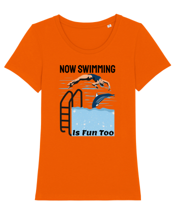 pentru pasionații de înot - Now Swimming is Fun Too Bright Orange