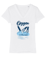 pentru pasionații de înot - Oxygen is Overrated Tricou mânecă scurtă guler V Damă Evoker