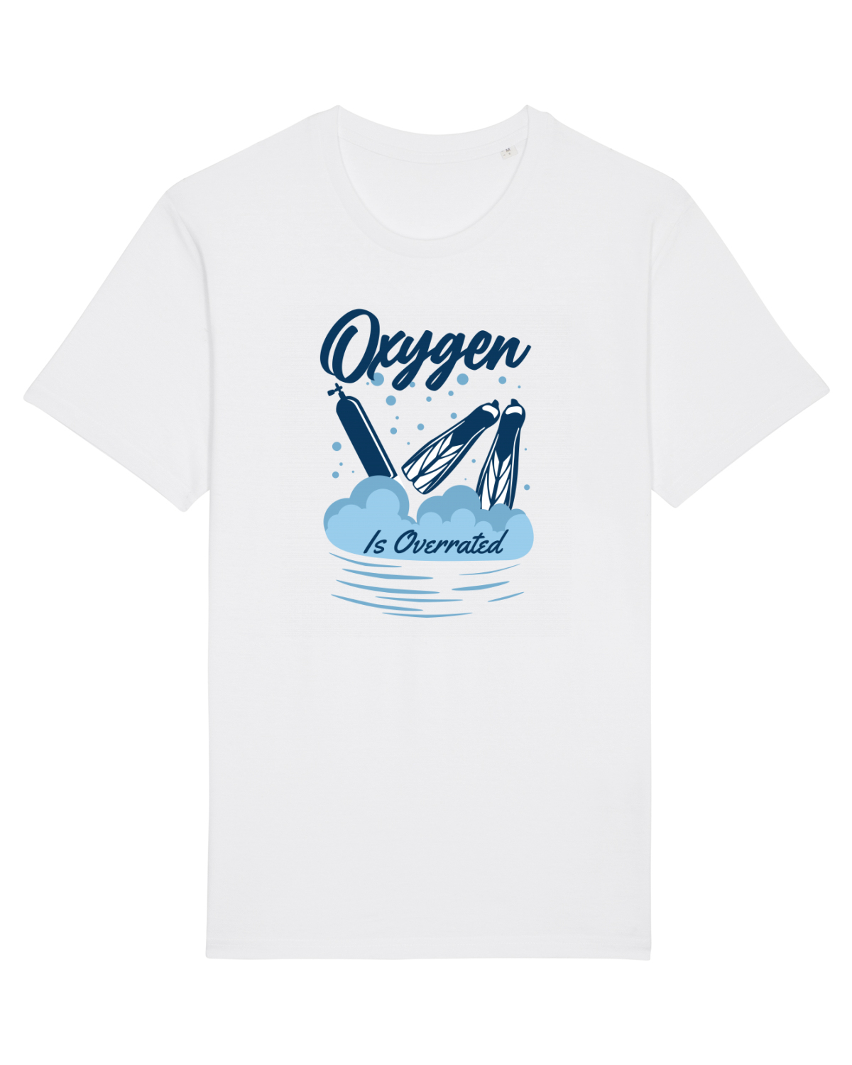 Tricou mânecă scurtă Unisex Rocker White