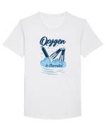 pentru pasionații de înot - Oxygen is Overrated Tricou mânecă scurtă guler larg Bărbat Skater
