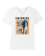 pentru pasionații de înot - Swimming Tricou mânecă scurtă guler V Bărbat Presenter