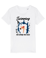 pentru pasionații de înot - Swimming is as Easy as h20 Tricou mânecă scurtă  Copii Mini Creator