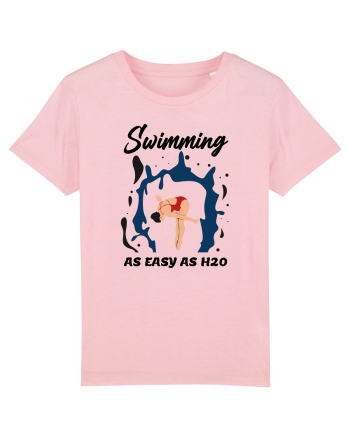 pentru pasionații de înot - Swimming is as Easy as h20 Cotton Pink