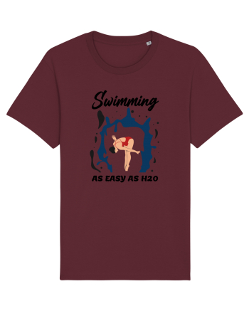 pentru pasionații de înot - Swimming is as Easy as h20 Burgundy