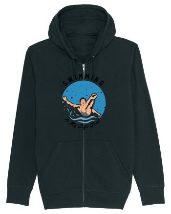 pentru pasionații de înot - Swimming is My Life Goal Black