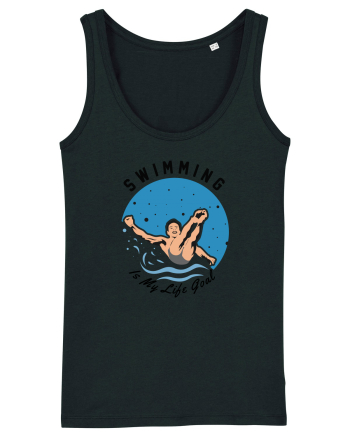 pentru pasionații de înot - Swimming is My Life Goal Black