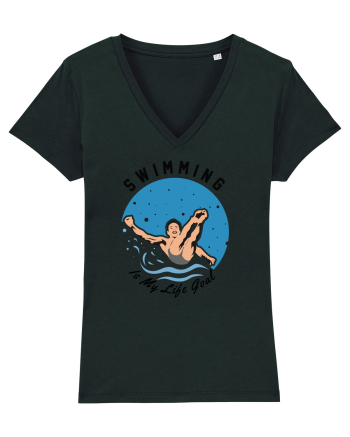 pentru pasionații de înot - Swimming is My Life Goal Black