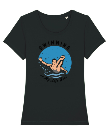pentru pasionații de înot - Swimming is My Life Goal Black