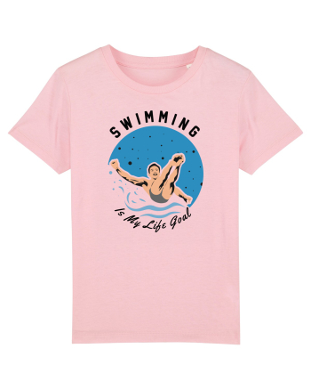 pentru pasionații de înot - Swimming is My Life Goal Cotton Pink
