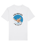 pentru pasionații de înot - Swimming is My Life Goal Tricou mânecă scurtă Unisex Rocker