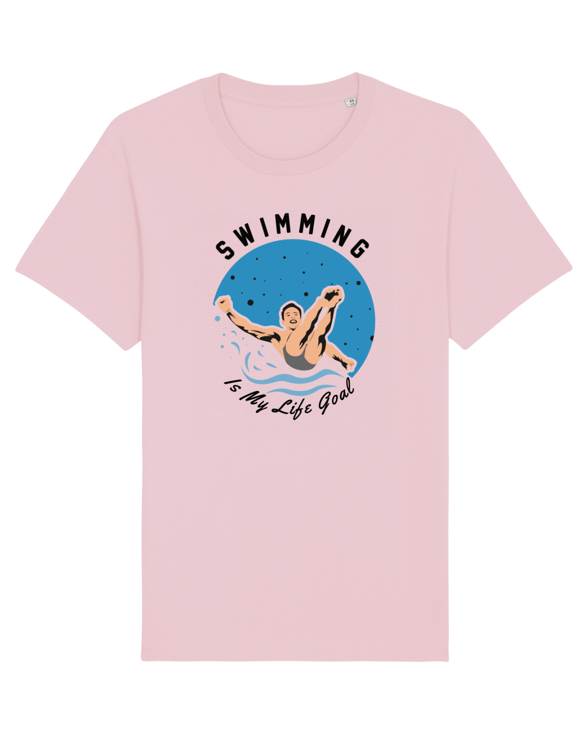Tricou mânecă scurtă Unisex Rocker Cotton Pink