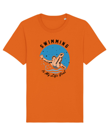 pentru pasionații de înot - Swimming is My Life Goal Bright Orange