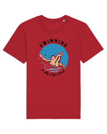 pentru pasionații de înot - Swimming is My Life Goal Red