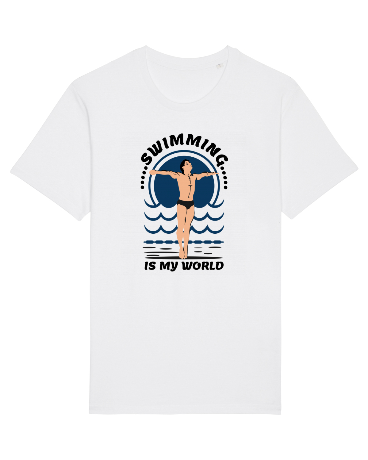 Tricou mânecă scurtă Unisex Rocker White