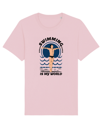 pentru pasionații de înot - Swimming is My World Cotton Pink