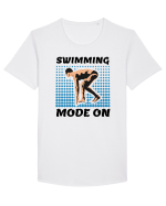 pentru pasionații de înot - Swimming Mode on Tricou mânecă scurtă guler larg Bărbat Skater