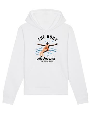 pentru pasionații de înot - The Body Achieves What the Mind Believes White