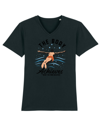 pentru pasionații de înot - The Body Achieves What the Mind Believes Black