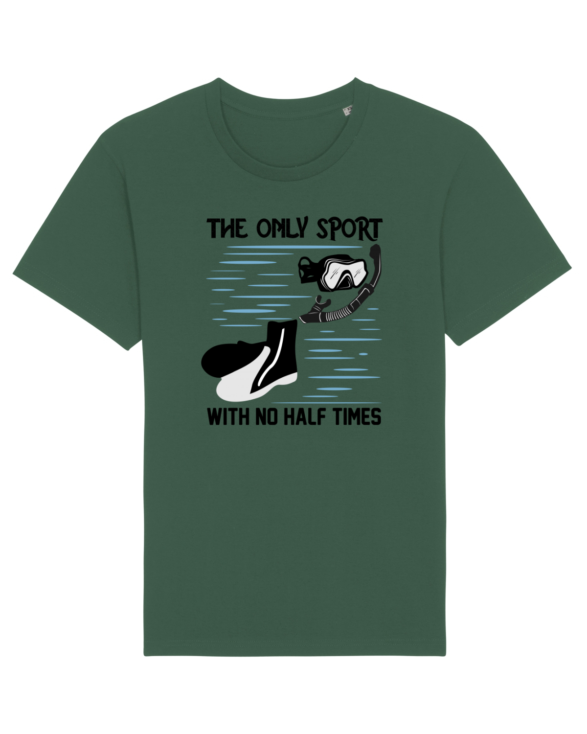 Tricou mânecă scurtă Unisex Rocker Bottle Green