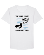 pentru pasionații de înot - The Only Sport With No Half Times Tricou mânecă scurtă guler larg Bărbat Skater