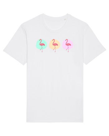 Triple Flamingo White