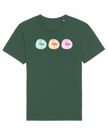 Triple Flamingo Bottle Green