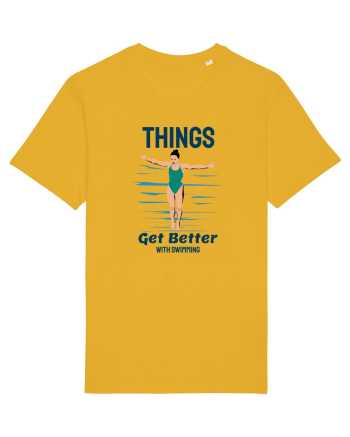 pentru pasionații de înot - Things Get Better With Swimming Spectra Yellow